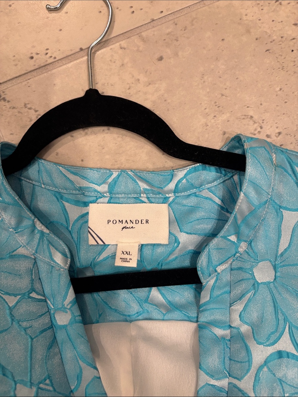 Tuckernuck Aqua Blue Floral Mini Dress - Picture 3 of 3